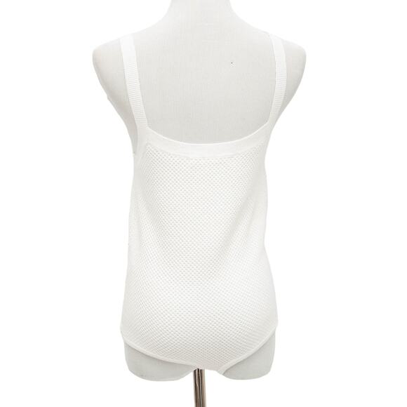 Revolve One Grey Day Waffle Knit Tank Bodysuit Size Medium - Picture 4 of 9